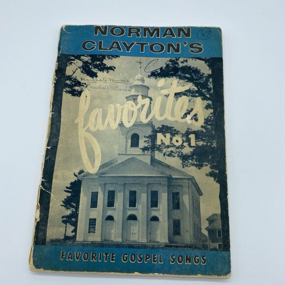Norman Claytons Favorite Gospel Songs No. 1957 Christian Music Hymn Book Vintage - Picture 2 of 16